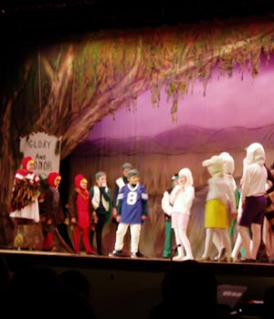 From the Ursuline School Production of Richard Felnagle and John Mucci's musical, Another Tortoise, Another Hare